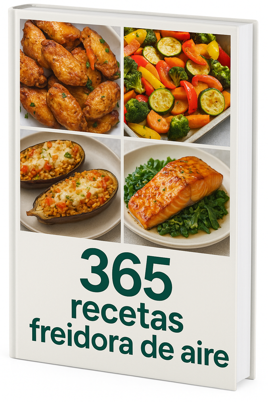365 Recetas Freidora de Aire + Planificador de regalo 🎁